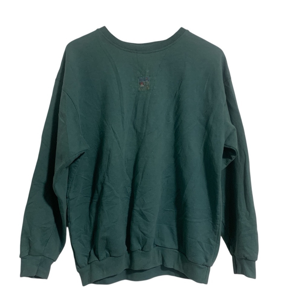 Vintage Northern Reflections Dark Green Women Size M Crewneck Oversized Sweater